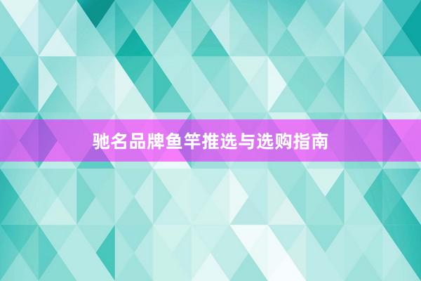 驰名品牌鱼竿推选与选购指南